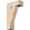 Ekena Millwork Traditional Block Smooth Bracket w/ Offset Brace, Douglas Fir, 7 1/2"W x 20"D x 32"H BKT0806X20X32TRA05SDF - alternate 1
